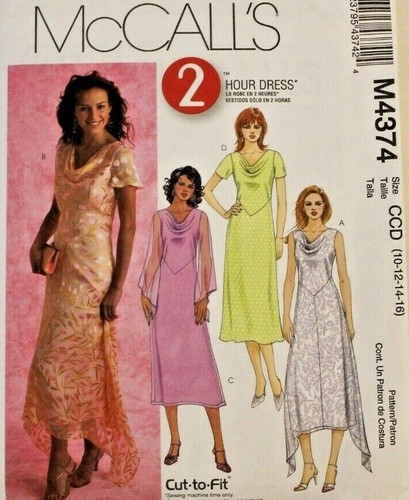 Mccall 4374 misses dress - 4374,