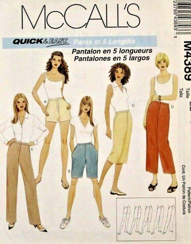 Mccall 4389 misses pantaloni - misses,