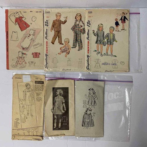 Vintage sewing patterns kids - vintage,