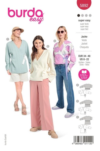 Pattern 5892 wrap - 5892, jacket
