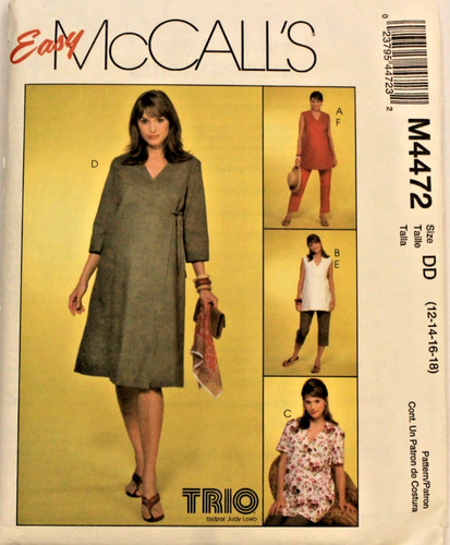 Mccall 4472 misses top - 4472,